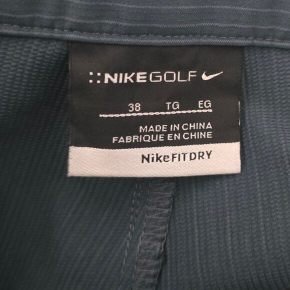 Nike Golf Fit Dry Athletic Gray Pin Stripe Golf Shorts Men's 38 - Picture 3 of 4